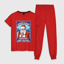 Женская пижама Santa Claus north pole