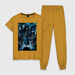 Женская пижама Готичная Алиса в стране чудес