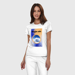 Пижама хлопковая женская Светлая сторона, цвет: белый — фото 2