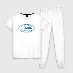 Пижама хлопковая женская Корпорация Lumon, цвет: белый