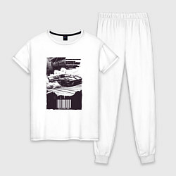 Женская пижама Ретро постер с спорткаром