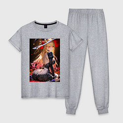 Пижама хлопковая женская Марин Китагава косплей ведьмочки, цвет: меланж