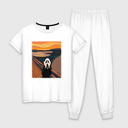 Женская пижама Крик картина мунка