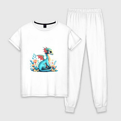 Женская пижама Бирюзовый дракон