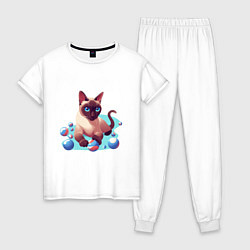 Женская пижама Синеглазый кот