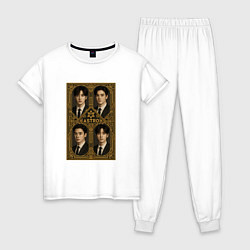 Женская пижама Astro золотая рамка