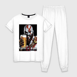 Женская пижама Kratos - god of bar