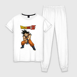 Пижама хлопковая женская Жемчуг дракона Z, цвет: белый