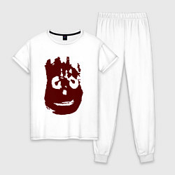 Пижама хлопковая женская Изгой - Уилсон, цвет: белый