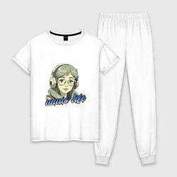 Женская пижама Меломанка аниме