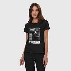 Пижама хлопковая женская Malenia - elden ring, цвет: черный — фото 2