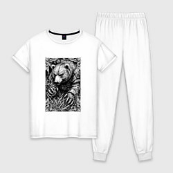 Женская пижама Атакующий мишка