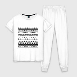 Женская пижама Fuck this shit pattern