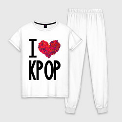 Женская пижама I love kpop