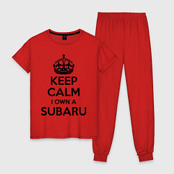 Женская пижама Keep Calm & I own a Subaru