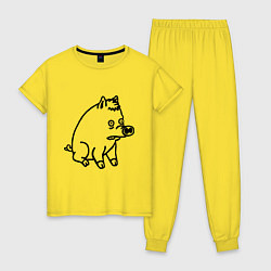 Женская пижама Pig