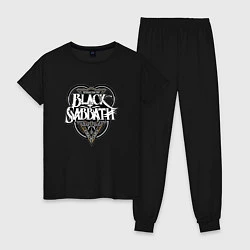 Пижама хлопковая женская Black Sabbath, цвет: черный
