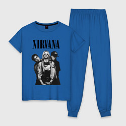 Пижама хлопковая женская Nirvana Group, цвет: синий