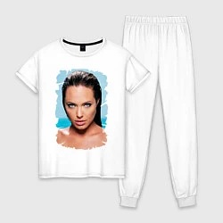Пижама хлопковая женская Sea Jolie, цвет: белый