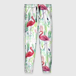 Женские брюки Цветы и бабочки 2