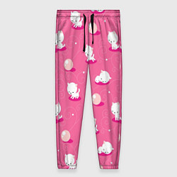 Брюки женские Милые котики, цвет: 3D-принт