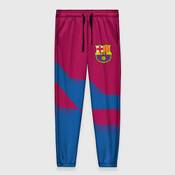 Брюки женские Barcelona FC: Blue style, цвет: 3D-принт