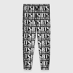 Брюки женские BTS K-pop pattern, цвет: 3D-принт