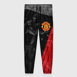 Брюки женские FC Manchester United: Abstract, цвет: 3D-принт