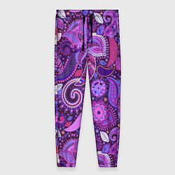 Женские брюки Фиолетовый этнический дудлинг