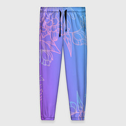 Брюки женские Цветочный Градиент, цвет: 3D-принт