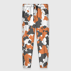 Брюки женские Orange Camo, цвет: 3D-принт