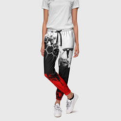 Брюки женские ТЕСЛА TESLA ЭЛЕКТРОМОБИЛИ, цвет: 3D-принт — фото 2