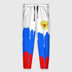 Брюки женские Флаг герб russia, цвет: 3D-принт