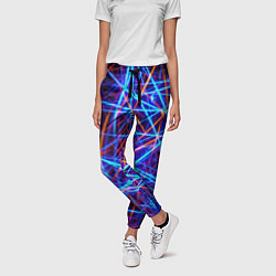 Брюки женские Neon pattern Fashion 2055, цвет: 3D-принт — фото 2