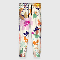 Женские брюки Summer floral pattern