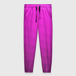 Женские брюки Розовый неоновый полосатый узор Pink neon