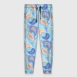 Женские брюки Турецкий огурец Turkish cucumber blue pattern