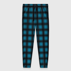 Женские брюки Black and blue plaid