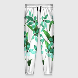 Женские брюки Flowers green light