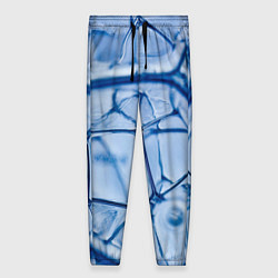 Женские брюки Абстрактная синяя ледяная броня