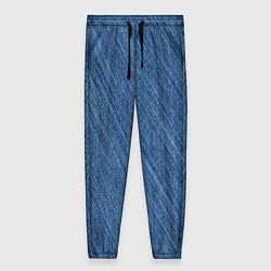 Брюки женские Деним - джинсовая ткань текстура, цвет: 3D-принт