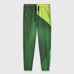 Женские брюки Зелёные абстрактные волны
