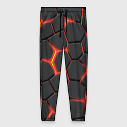 Брюки женские Неоновый разлом - жёлтый, цвет: 3D-принт