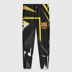 Брюки женские ФК Барселона эмблема, цвет: 3D-принт