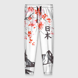 Женские брюки Цветущая сакура и солнце - Япония