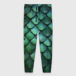 Женские брюки Чешуя зелёного дракона
