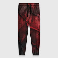 Женские брюки Black red texture