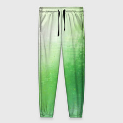 Женские брюки Зелёные пиксели