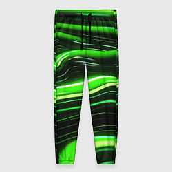 Женские брюки Зеленые объемные элементы