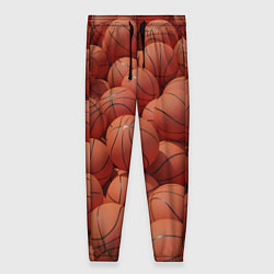 Брюки женские Узор с баскетбольными мячами, цвет: 3D-принт